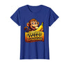 Mademark Certified Banana Enthusiast Funny Monkey Design T-Shirt - Women - Royal Blue