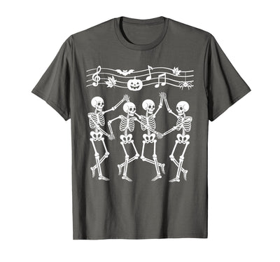 Dancing Skeletons Halloween Party Music Shirts Spooky Skeletons Symphony Halloween Dance Music Men Women T-Shirt