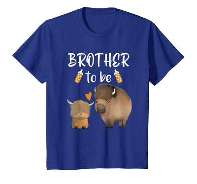 Cow Cute Animal Buffalo Baby Shower for Brother to Be Bison T-Shirt
