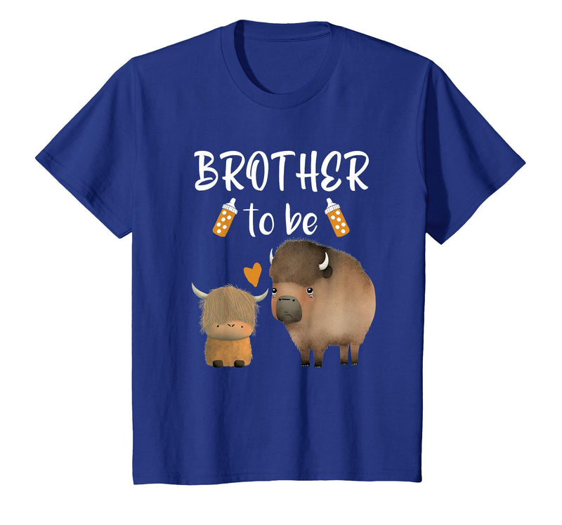 Cute Animal Buffalo Baby Shower For Brother To Be Brother to Be Buffalo Baby Shower Bison for Boy Or Girl T-Shirt - Royal