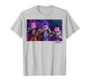 Kpop Demon Hunters Mira Rumi & Zoey Eating Ramyeon T-Shirt - Silver Grey