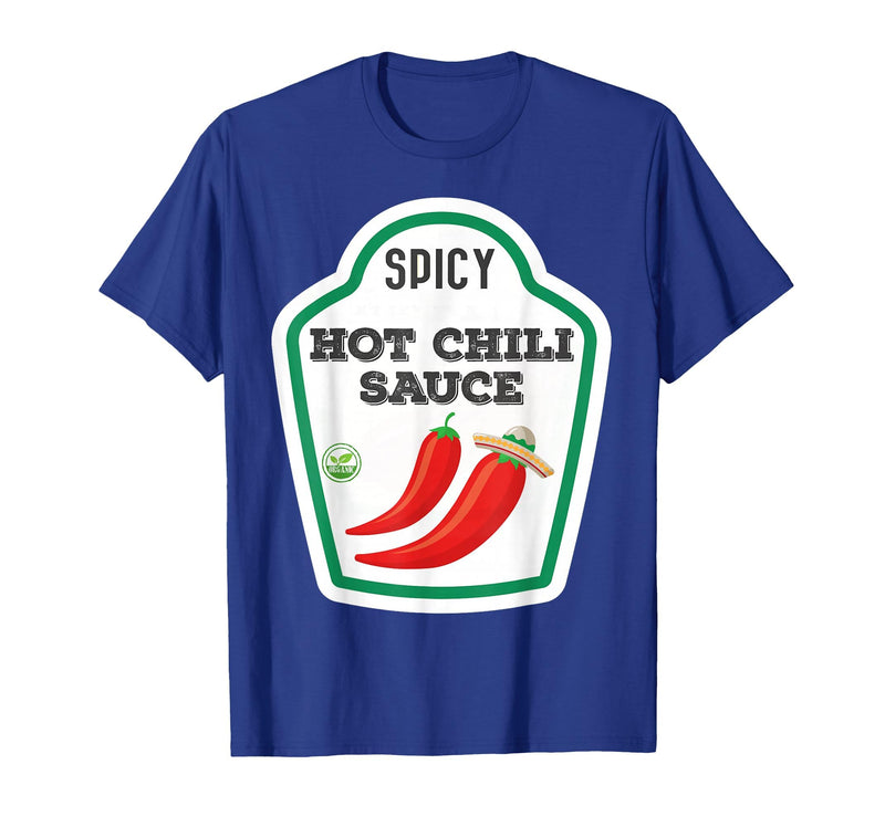 Lustige Essen & Sauce Fasching Kostüm Co. Chilli Sauce Costume Funny Fancy Dress Costumes for Men and Women T-Shirt - Royal