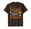 Little Pumpkin Halloween Family Matching Costumes Grandpa of The Little Pumpkin Family Matching Halloween T-Shirt - Brown