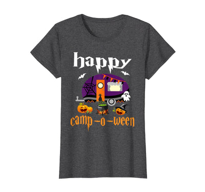 Camping camper Halloween Costume Apparel co Happy Camp-O-Ween Halloween Camping Camper T-Shirt