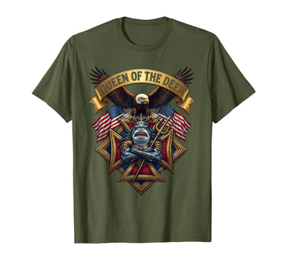 Queen of the Deep Shark Women Design T-Shirt