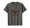 Mademark No Reins No Glory Just Horsing Around Horse Sweatshirt T-Shirt - Asphalt Grey