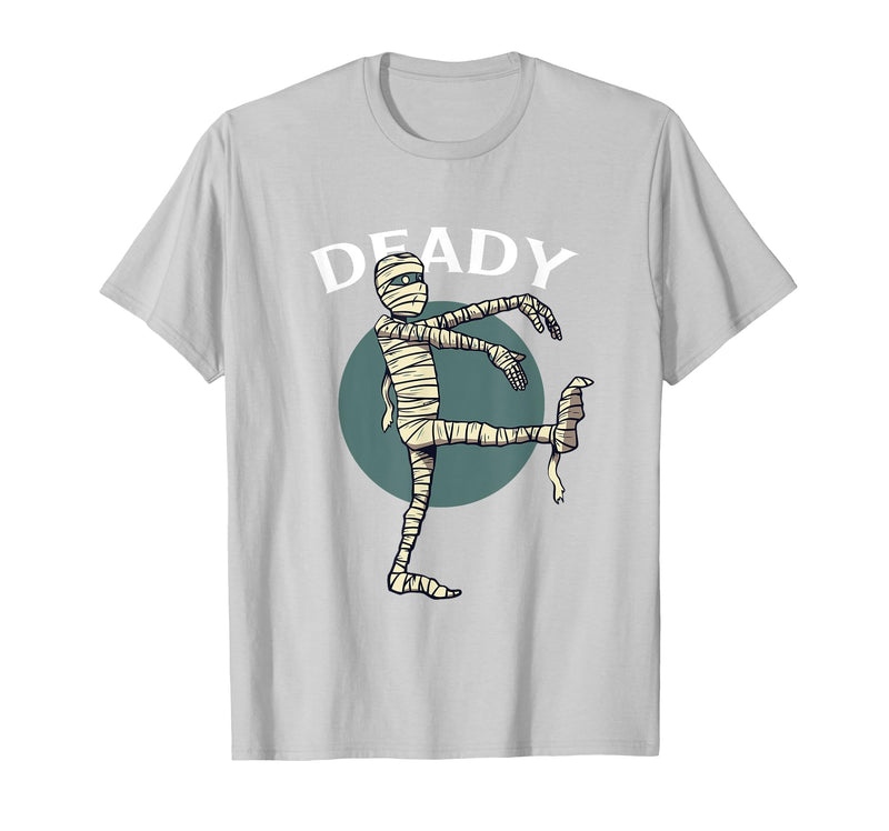 Mummy Deady Matching Halloween costume Mummy Deady Matching Mom Dad Halloween Funny Couples T-Shirt - Silver Grey
