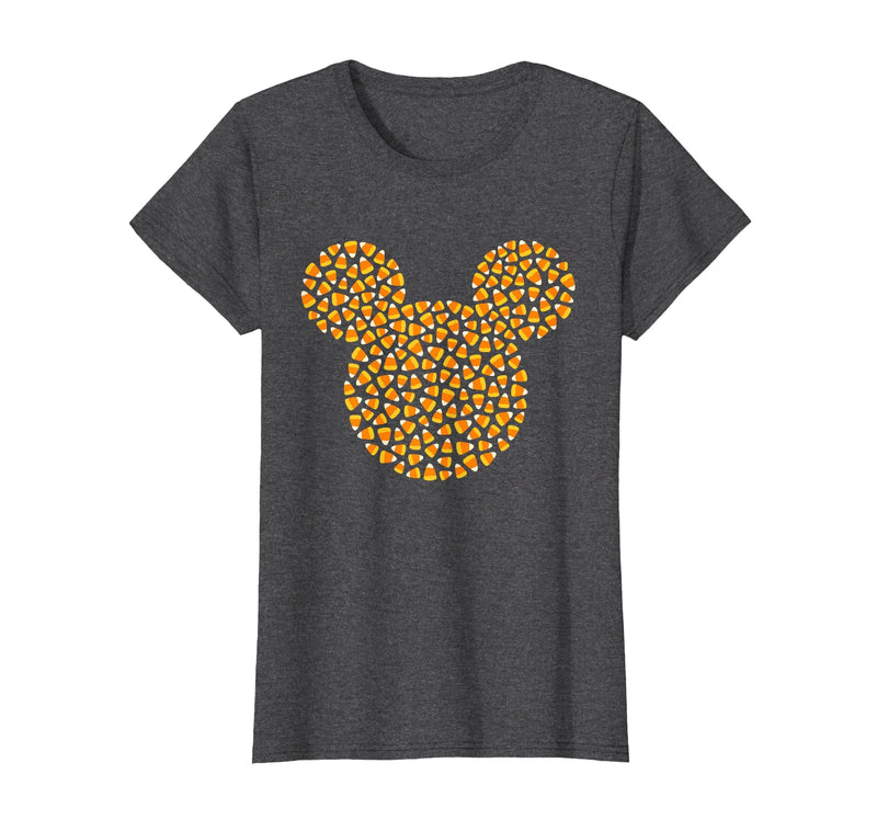 Disney Mickey Mouse Candy Corn Halloween T-Shirt - Dark Heather Grey
