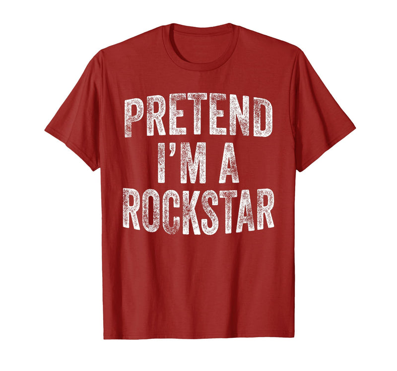 Funny Halloween Party Matching Family Costumes Tee Pretend I'm A Rockstar Costume Family Halloween Rock Star T-Shirt -