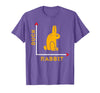 Wittgensteins Rabbit Duck Illusion Physics Nerd Math Geek T-Shirt in Purple Heather