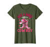 Save A Horse Ride A Cowboy Western Country Life Cowgirl T-Shirt - Olive Green