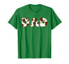 Cow Print For Family Matching Outfits DAD Cow Brown White Animal Print, Cow Pattern Farmer DAD T-Shirt - Kelly Green