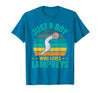 Sea Lamprey Fish Quote Just a boy who Loves Lampreys Quote for a Lamprey Boy T-Shirt - Sapphire Blue