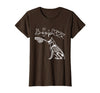 Skeleton Hand Dog Boop - German Shepherd Lovers Skeleton Hand Touch Nose German Shepherds Boop Dog Halloween T-Shirt - Brown