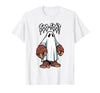 Spooky Bigfoot Sasquatch Ghost Halloween Humor Fun Boo Foot Bigfoot Ghost Sasquatch Halloween Funny Humor T-Shirt - White