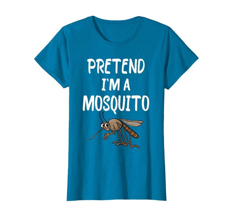 Pretend I'm A Mosquito Funny Halloween Costume Pretend I'm A Mosquito Funny Lazy Halloween Costume Party T-Shirt - Sapphire