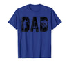 Fishing Gifts for Dad Father's Day Fisherman Fishing Dad Birthday Classic Bold Font Fish Daddy T-Shirt - Royal Blue