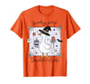 Spooky Goose Teacher Halloween Costume Funny Halloween Silly Goose Witch Spooky Goose Teacher Club T-Shirt - Orange
