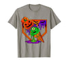 Ice Cream Drip Baseball Home Plate Halloween Tee Funny Halloween Baseball Ice Cream Drip Boys Girls Youth T-Shirt - Slate