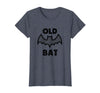 Funny Halloween tees for men and women Vintage Old Bat tee for Halloween and Birthdays T-Shirt - Heather Blue