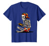 halloween skeleton shirts for teen boys men kids Halloween Skeleton Gamer Video Gaming Funny Gaming Skeleton T-Shirt - Royal