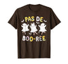 Ballet Ghost Halloween 2024 Spooky Dance Lover Pas de Boo-rée Ghost Ballet Dancer Halloween Dance Teacher T-Shirt - Brown