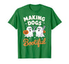 Dog Lover Spooky Grooming Groomer Attire Pet Groomer Funny Halloween Making Dogs Bootiful T-Shirt - Kelly Green
