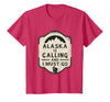 Alaska is Calling and I Must Go Mountains Bear T-Shirt - Red Heather