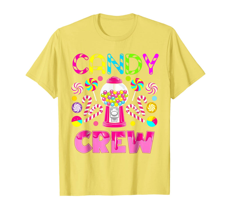 Candy Land Candy Crew Party Halloween Costumes T-Shirt - Lemon Yellow
