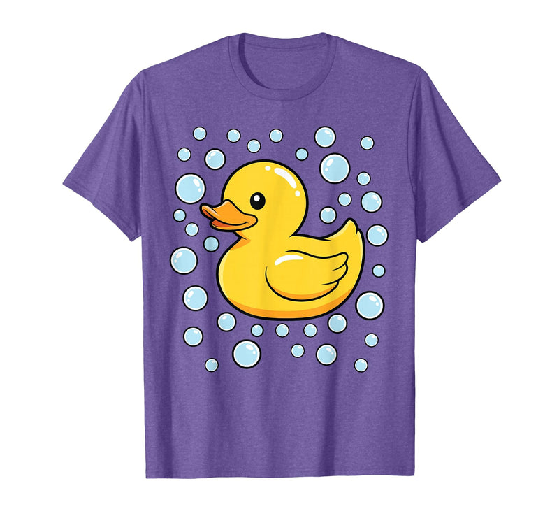 InGENIUS Duck Lover Shirts & Gifts Rubber Duck Bubbles Cute Duckie Duckling Costume Halloween T-Shirt - Purple Heather
