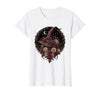Mademark Witch Hat Black Roses Halloween Women's Design T-Shirt - White