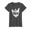Sign Language Apparel Funny ASL American Sign Language Halloween T-Shirt - Dark Heather Grey