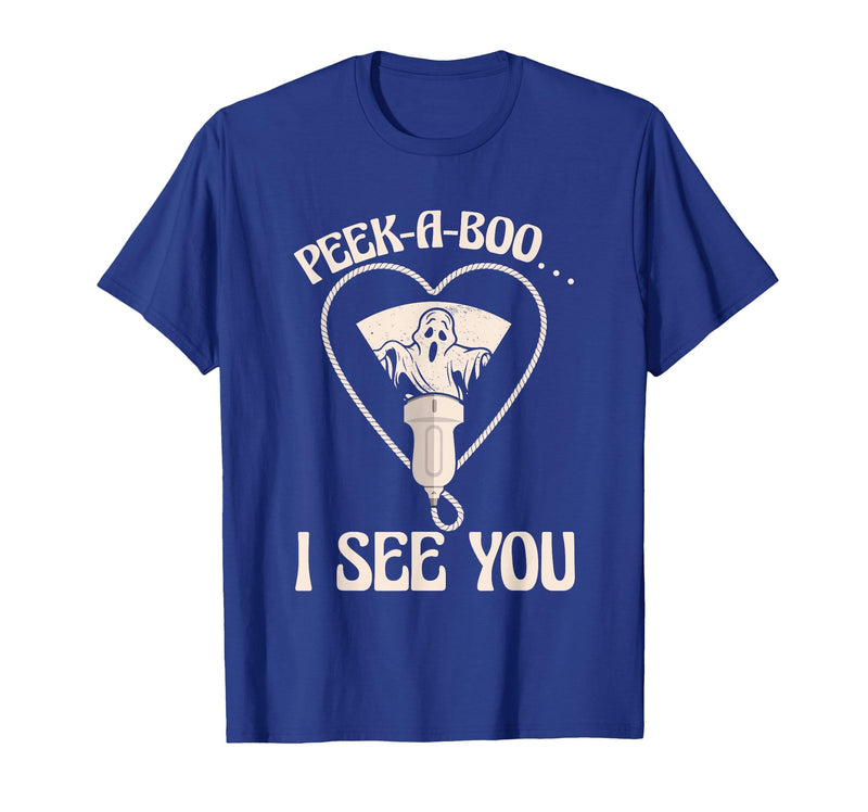 Ultrasound Tech Halloween Spooky Sonographer Gift Ultrasound Tech Xray Technician Spooky Sonographer Halloween T-Shirt -