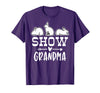 Show Rabbit Grandma T-Shirt in Purple