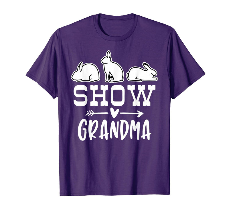 Show Rabbit Grandma T-Shirt in Purple