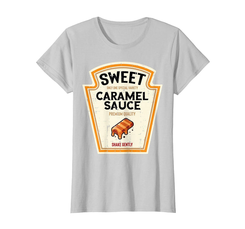 Halloween Shirts For Women Men Kids Boys Girls Halloween Caramel Sauce Funny Food Costume Women Men Kids T-Shirt - Silver