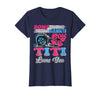 Gender Reveal Family Matching Burnouts or Bows Titi Loves You Gender Reveal Party T-Shirt - Navy Blue