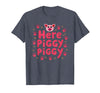 Mademark John Pork's Calling: Here Piggy Piggy Funny Pig Lover Gift T-Shirt - Heather Blue
