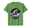 Mademark Polar Bear Drifting on Ice Floe Illustration T-Shirt - Grass Green