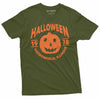 Silver Lake T-shirts Halloween Pumpkin T-Shirt Movie Popular Culture 1978 Haddonfield, Illinois Tee Shirt - Military Green
