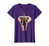 Mademark Trunks Up Always Elephant Graphic Design T-Shirt - Women - Purple