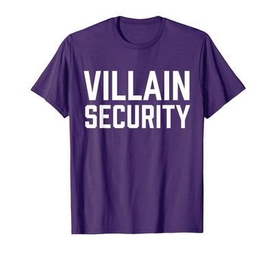 Villain Security Birthday Family Halloween Costume Mom Dad T-Shirt
