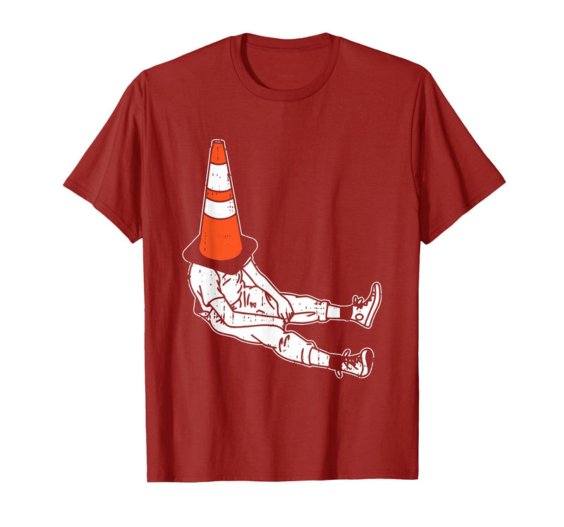 Halloween Shirts Traffic Cone Men Women Kids Traffic Cone Halloween Costume Funny Lazy Men Women Kids T-Shirt - Cranberry Red