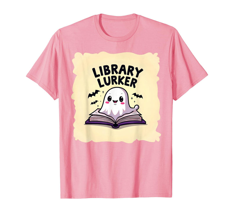 Mademark Ghost & Spirits - Ghost (99 Problems All) T-Shirt - Pink-halloween Educational Library Lurker