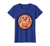 Mademark Tummy Ache Survivor Cute Stomach Bandage Graphic T-Shirt - Royal Blue