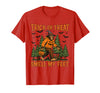 Bigfoot Halloween Costume Party Outfits Trick Or Treat Smell My Feet Bigfoot Halloween Sasquatch T-Shirt - Red