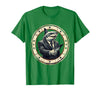 Mademark Shark Business Suit Handshake Funny Graphic T-Shirt - Kelly Green
