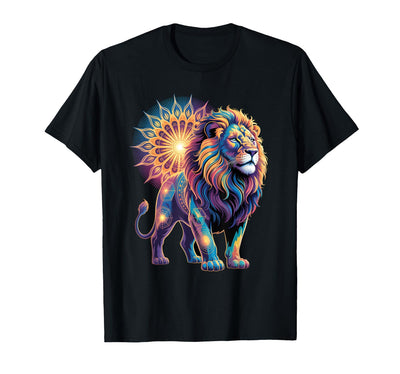 Sacred Geometry Lion Mandala T-Shirt