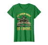 Mademark My Broom Broke So I Drove Funny Halloween Design T-Shirt - Kelly Green