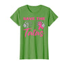 Amb Breast Cancer Awareness Month Warrior Survivor Save The Tatas Breast Cancer Pink Ribbon Skeleton Halloween T-Shirt -